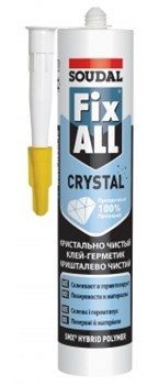 Клей герметик Fix All Crystal 300мл Soudal - фото 5181